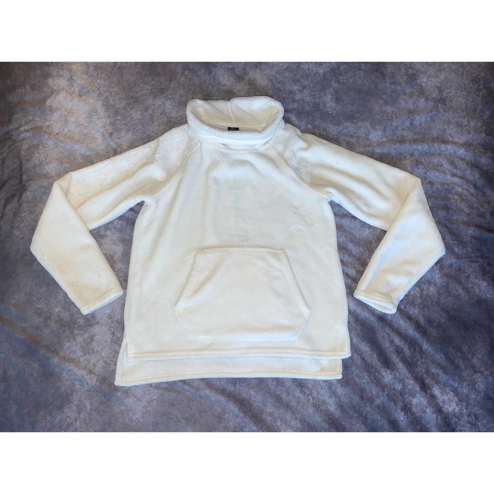 Champion Womens Size XS White Turtle Neck Fleece Jacket